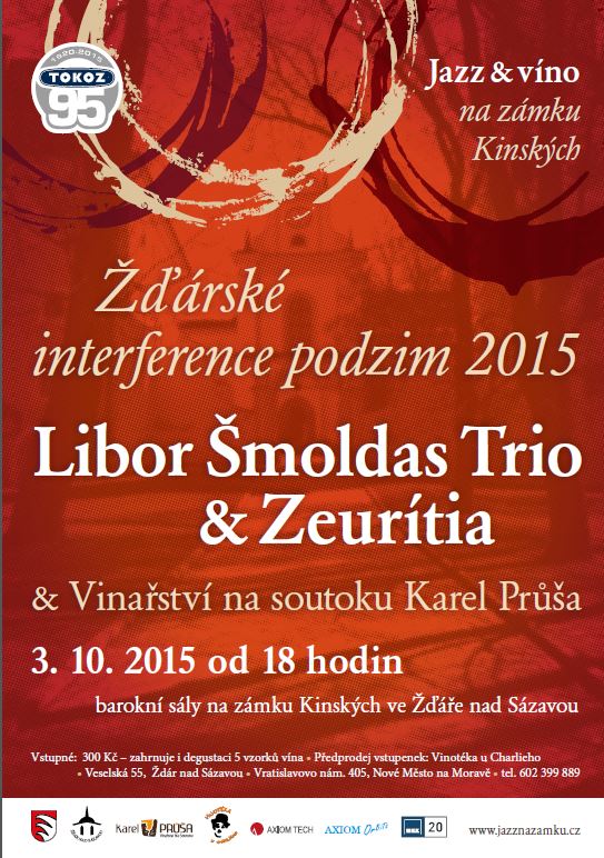 JAZZ&VÍNO na zámku Kinských - Žďárské interference podzim 2015