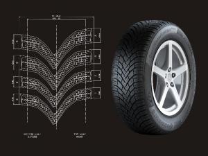 Vizualizace designu pneumatiky Continental Barum